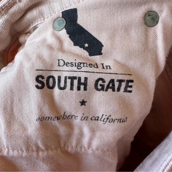 AG Adriano Goldschmied Pink Distressed Denim Mini Skirt - Picture 11 of 16